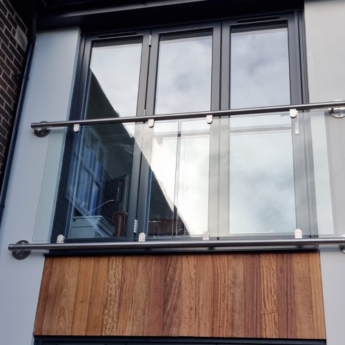 Stainless Steel Glass Juliet Balcony - Modern Style